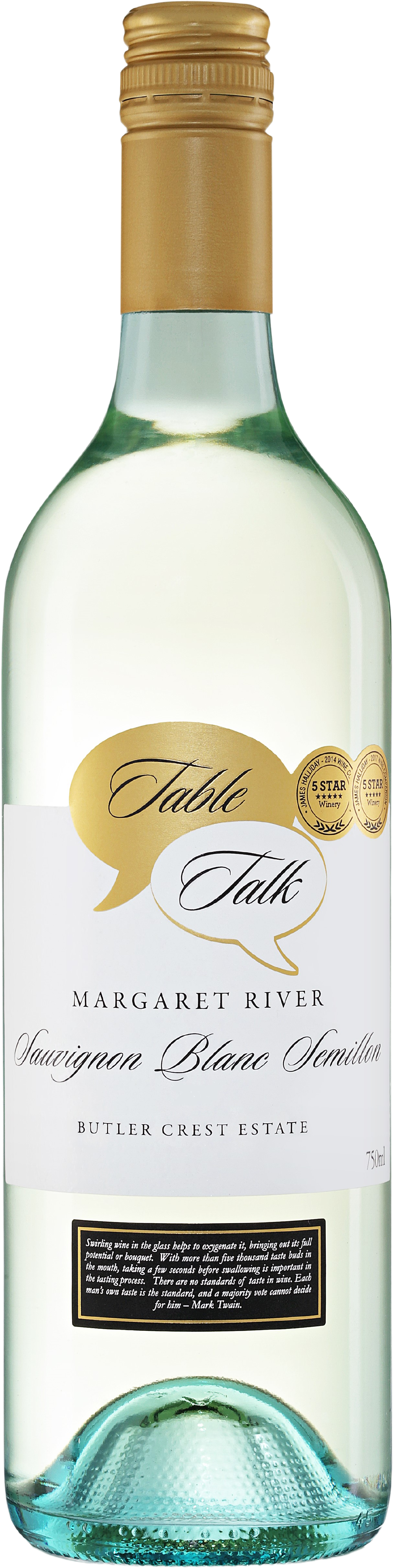Greenpiper Wines Butler Crest Estate Table Talk Margaret River Sauvignon Blanc Semillon 2021 Margaret River